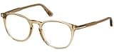 Tom Ford FT5401 Eyeglass Frames - Shiny Light Brown Frame, Shiny Light Brown Lenses, FT540151045