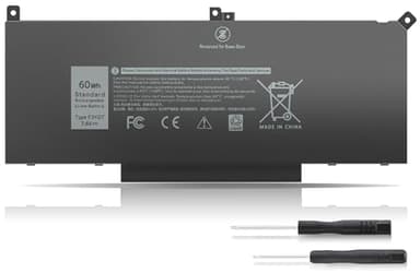 7480 F3YGT 2X39G 60WH Laptop Battery for Dell Latitude 12 7000 7280 7290 13 7000 7380 7390 P29S002 14 7000 7480 7490 E7280 E7480 E7490 E7290 E7380 Battery fits Dell 453-BBCF 451-BBYE KG7VF DM3WC DM6WC
