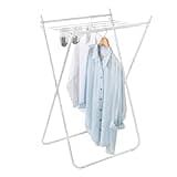 Honey-Can-Do Easy-Fold Collapsible Metal Drying Rack, White