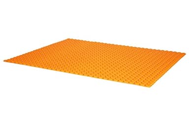 Schluter Systems Self-Adhesive Peel and Stick Ditra Heat Membrane 8.4 Sq Ft (0.78 Sq M) Sheet DHPS5MA Features Mortar-Free Waterproofing Underlayment, Floor Warming, Uncoupling Mat