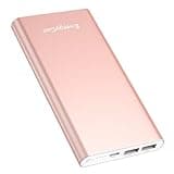 EnergyCell Pilot 4GS Portable Charger 12000mAh Fast Charging Power Bank Dual 3A High-Speed Output Battery Pack Compatible with iPhone 16 15 14 13 12 11 and More（Charging Cable Included (Rose Gold)