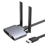 VJZFA Wireless Display Adaptor - 1080p Wireless HDMI Display Dongle Adapter, Plug and Play, for Laptop, PC, Smartphone to HDTV Projector Monitor