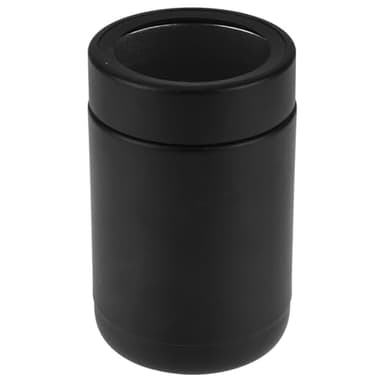 TAHOE TRAILS Stainless Steel 12oz Vacuum Insulated Can and Bottle cooler| Double Wall Can Cooler For Cans and Bottles | Copper Plated Can Chiller and Metal Cooler | Black