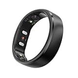 RingConn Gen 2, World’s First Smart Ring with Sleep Apnea Monitoring, No APP Subscription, 12-Day Battery Life, Stress/Heart Rate/Women's Health Tracker, Android & iOS Compatible (Black, Size 11)