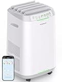 Nuwave OxyPure ZERO Smart Air Purifier, Large Area up to 2,002 Sq Ft, Dual 4-Stage Air Filtration, Adjustable 30°, 60°, 90° Vents, Washable & Reusable Filters for ZERO Waste & Replacements, White