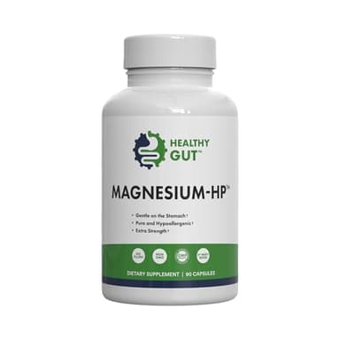 Healthy Gut Magnesium-HP | Ultra Pure Glycinate with Zero Fillers | 180 mg Magnesium Glycinate | 90 Servings
