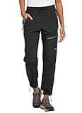 baleaf Women's Hiking Pants Quick Dry Water Resistant Lightweight Joggers Pant for All Seasons Elastic Waist Black Size S