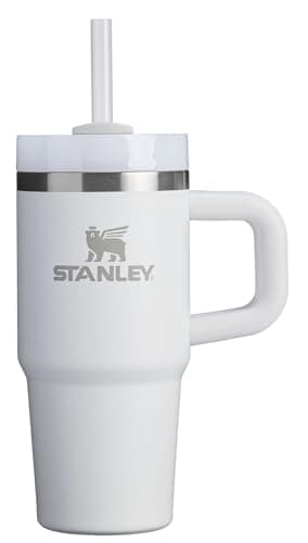 STANLEY Quencher H2.0 Tumbler with Handle and Straw 14 oz | Flowstate 3-Position Lid | Cup Holder Compatible for Travel | Insulated Stainless Steel Cup | BPA-Free | Frost