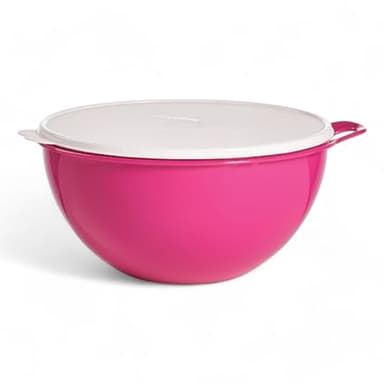 Tupperware Thatsa Bowl Mixing Bowl 32 Cups 7.8L Hot Pink with White Seal