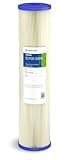 Pentair Pentek ECP20-20BB Big Blue Sediment Water Filter, 20-Inch, Whole House Heavy Duty Pleated Cellulose Polyester Replacement Cartridge, 20" x 4.5", Blue End-Cap, 20