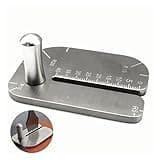 PANSHIYON Leather Stitching Punch Aid Plate,Stainless Steel Leather Stitching Punch Aid Pulling Plate, Diamond Lacing Chisel or Pricking Iron Aid Mate for Craft Working