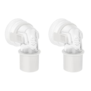 2PCS Elbow Connector for Airfit F30i Cpap Full Face Mask P30i N30i X30i Nasal Pillows Mask Swivel Elbows, Compatible with Mostly Cpap Hose and Tubing