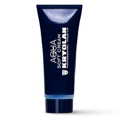 Kryolan Aquacolor Soft Cream Tube 25ml | Creamy Liquid Special Effects Makeup | Face and Body Paint For Skin of All Types | Professional Halloween Makeup, Theater, Cosplay, Costume, SFX Face Paint