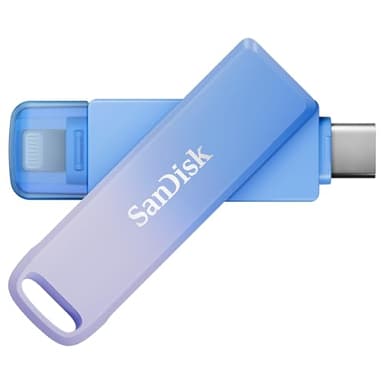 SANDISK 256GB Creator Phone Drive - for iPhone, iPad, Laptop & Mac - Includes USB Type-C and Lightning Connectors - Automatic Backup, 3 Months of Adobe Lightroom Included - SDIXD0N-256G-GN6TP