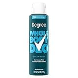 Degree Men Whole Body Deodorant Spray for Men, Ocean Rush Scent, Aluminum Free 72H Odor Protection 4 oz