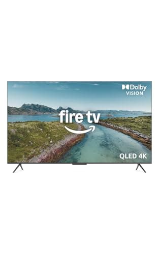 Amazon Fire TV 75" Omni QLED Series (newest model), 4K Ultra HD smart TV, HDR10+, Dolby Vision, Dolby Audio, quad-core processor, hands-free with Alexa