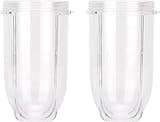 2 PCS Replacement Cups For Magic Bullet Replacement Parts 16OZ Blender Cups Jar compatible with 250W Magic Bullet MB1001 Series Juicer Mixer