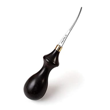 WUTA Leather Edge Beveler PRO 0.35mm DC53 Die Steel Ebony Handle Skiving Craft Work Tools Cutter Edger Creaser Skiver Supplies Professional Design Bevelers Leathercraft Kit