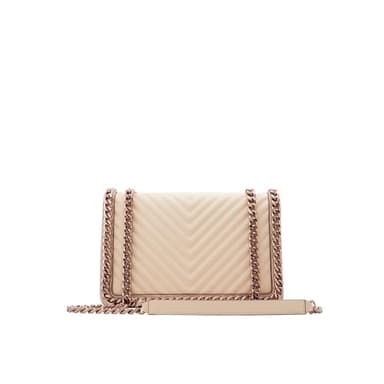 ALDO Women's Medium Greenwald Crossbody Bag, Beige Overflow