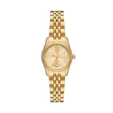 Michael Kors MK4741 - Petite Lexington Three Hand Watch Gold One Size
