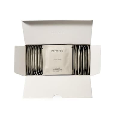 PRIVATES pH-Balanced INTIMATE WIPES for Women & Men | Odor Control, Irritation & Dryness Relief | Hydrating & Soothing with Aloe | Microbiome-Friendly | Natural Ingredients | Fragrance-Free | 25 Count