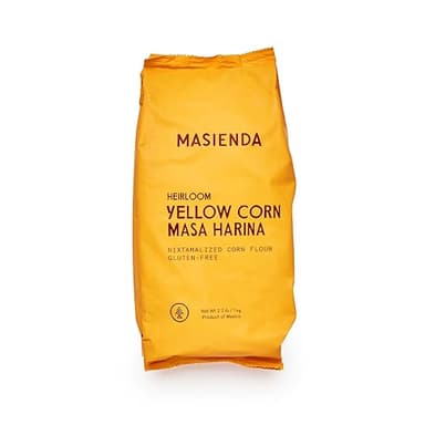 Masienda Heirloom Yellow Corn Masa Harina/Flour 2.2 LB (Pack of 2) - Nixtamalized Corn Flour Perfect for Corn Tortillas, Tamales, Tostadas, Pupusas, Arepas and More. Gluten-Free, Non-GMO, Preservative-Free.