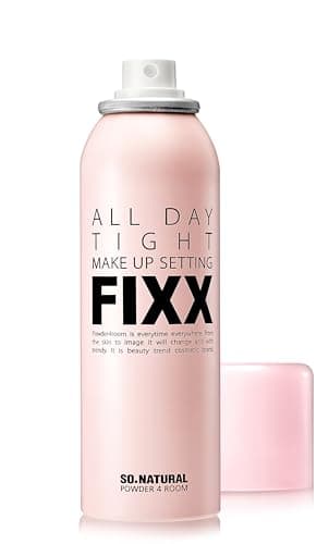 SONATURAL All Day Tight Make Up Setting Fixer – Award-Winning Makeup Setting Spray, Ultra-Fine Mist for Long-Lasting Wear – With Centella, Tea Tree & Lemon Extracts – Korean Skincare, 2.53 fl oz