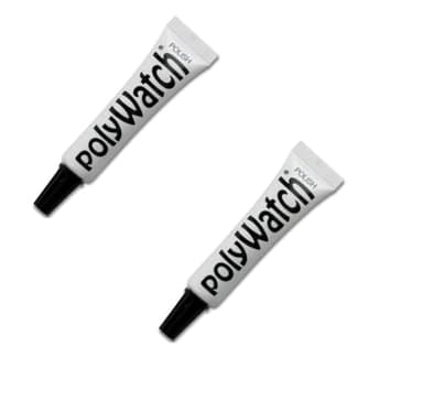 Rosenthal PolyWatch Plastic Watch Scratch Remover Polish with Microfiber Cloth - 2 Pack Professional Polish for Acrylic Watch Crystal Repair & Restoration - Rosenthal Collection Since 1926 (02)