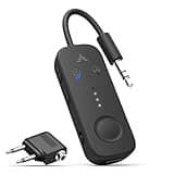 Avantree Relay - Premium Airplane Bluetooth 5.3 Adapter, Supports 2 AirPods or Headphones with aptX Adaptive, 3.5mm AUX Jack Wireless Audio Transmitter for Planes, Airline, Travel, TV