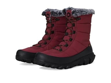 Bogs Women's Cedar Quilt Lace Garnet 8 Medium