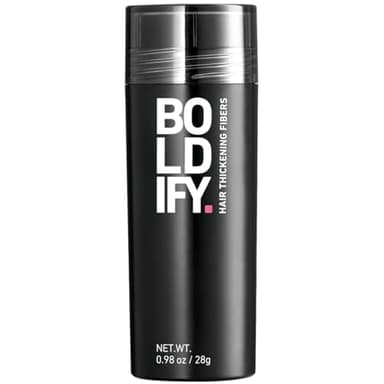 BOLDIFY Hair Fibers (28g) - Fill In Thinning and Fine Hair for an Instantly Fuller, Thicker Look - 14 Shades for Women & Men - Dark Brown