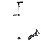 Naxir Stand Secure Walking Cane, Naxir Stand Secure Walking Cane Seniors, Orthopedic Canes for Men & Women, Canes for Seniors Balance (Black)