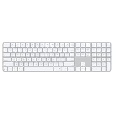 Apple Magic Keyboard with Touch ID and Numeric Keypad for Mac Models with Apple Silicon - US English - White Keys, Bluetooth, Bluetooth