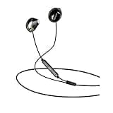 Magnavox MHP4858-BK in-Ear Stereo Ear Buds with Rich Bass and Microphone in Black | Wired on Ear Headphones | Corded Headphones with Microphone | 3.5 mm Plug Suitable for Computers & Mobile Phones |