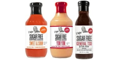 G Hughes Sugar Free Asian Sauces Variety Pack - Stir Fry Sauces and Dressings, Gluten Free Dipping Sauces - Sweet & Sour, Yum Yum, & General Tso Sauce (3 Pack)