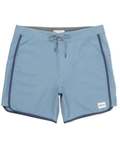 Hurley Men's Phantom Naturals Scallop 17in Outseam Boardshort, Worker Blue, 31IN