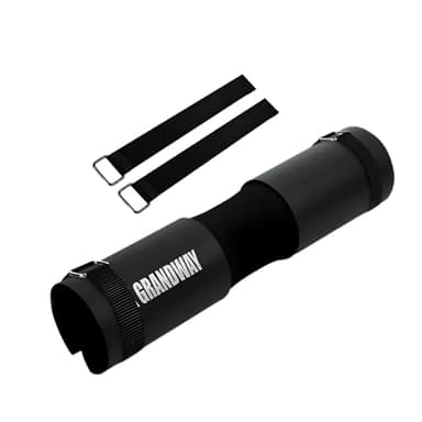 Advanced Squat Pad - Barbell Pad for Hip Thrusts, Squats & Lunges - Neck & Shoulder Squat Bar Pad Cushion Support Foam for Extra ComfortPremium Squat Pad (Black)