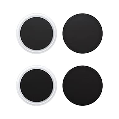 SopiGuard Sticker Skin for Apple AirTag Precision Edge-to-Edge Back Panel Decal (Matte Black)
