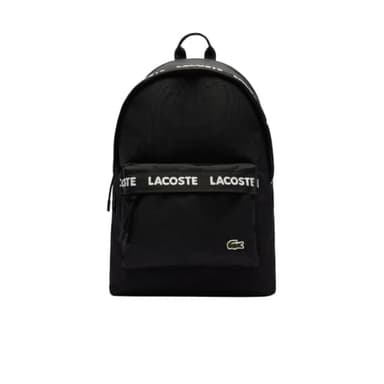 Lacoste Unisex Neocroc Seasonal Backpack, Tape Black, One Size