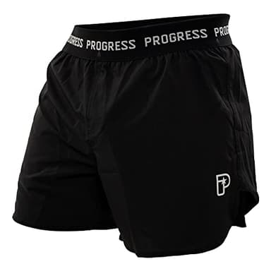 Progress Jiu Jitsu Academy BJJ Shorts | Comfortable and Durable Men's Board Shorts | Black - 34