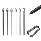 6 PCS Galaxy Tab S Pen Metal Nibs/Tips Replacement for Samsung Galaxy Tab S10+/S10 Ultra/S9/S9FE+/S9 Ultra/S8/S8+/S8 Ultra/S7/S7 FE/S6/S6 Lite S Pen Nibs,with Removal Tweezers