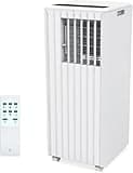 Hipicute 8,000 BTU Portable Air Conditioner, Smart Control, Cools up to 350 Sq. Ft., with Dehumidifier & Fan mode, Easy- to-use Remote Control & Window Installation Kit Included