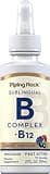 Piping Rock Vitamin B Complex Liquid Drops | 2 Fl Oz | for Women and Men | Plus B12 | Sublingual Tincture Supplement | Berry Flavor | Vegetarian, Non-GMO, Gluten Free