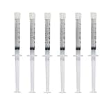 Teeth Whitening Gel 44% Carbamide Peroxide, 6 Tooth Bleaching Gel Syringe Dispensers 6 pcs