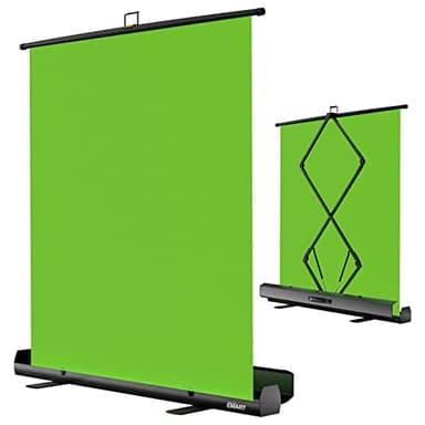 EMART Upgrade Green Screen, 61x72in Collapsible Chroma Key Panel for Background Removal, Portable & Retractable Wrinkle-Resistant Backdrop with Stand for Streaming, Photographic Studio, TikTok