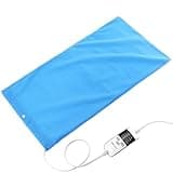 Boncare® Vinyl Large Heating Pad 3 Timers and Stay on for Back Pain Relief and Cramps, 4 Temperature Settings Hot Electric Heat Pad with Washable Cover Blue (12"x 24")