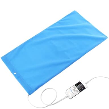 Boncare® Vinyl Large Heating Pad 3 Timers and Stay on for Back Pain Relief and Cramps, 4 Temperature Settings Hot Electric Heat Pad with Washable Cover Blue (12"x 24")