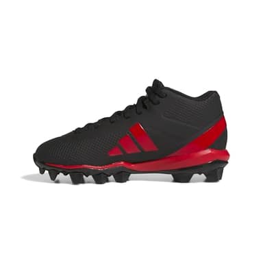 Adidas Unisex-Kid's Adizero Impact.2 Molded American Football, Black/Team Power Red/Black, 5