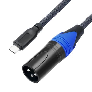 SZLliyxs 3.3FT USB C to XLR Cable,XLR Male to USB C Converter Adapter,USB Type C to XL-R Male Output Stereo Cable for Amplifier, Speaker, Mixer Console, etc
