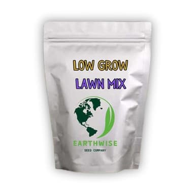 Earthwise Low Grow No Mow Grass Seed – Clover and Fine Fescue Alternative Lawn Mix, Organic, Low Maintenance, Drought Tolerant, Pet Safe – Covers 1,000 sq ft Overseed, 400 sq ft Bare, 1 lb